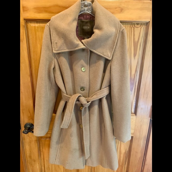 Coach Jackets & Blazers - Coach Wool-Blend Camel Coat